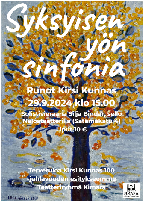 Syksyisen yön sinfonia juliste